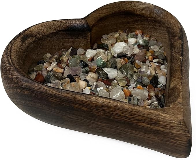 WireJewelry Gemstones of The World Chips, 1/2 Lb Mix - Polished Crystal Chips for Jewelry Making, Home Decor, Vase Filler, Reiki & Chakra Healing