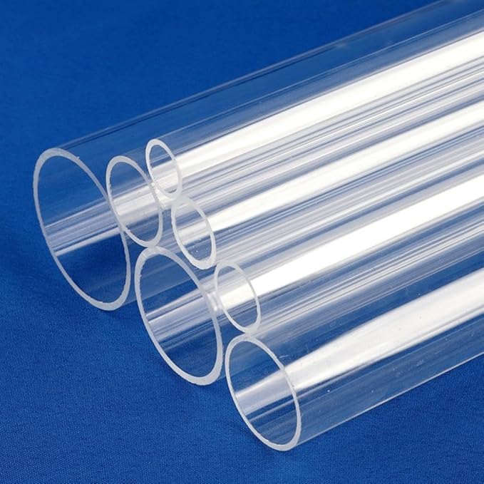 60cm Length Big Size Clear Acrylic Tube 1pcs, for Fish Tank Aquarium Supplies Hydroponics Watering Transparent Pipe (Size : 90mm)