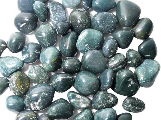 ROYAL SAPPHIRE Decorative Stone Pebbles Decorative River Rock Stones - Natural Green Onyx Color Stones Use in Glassware, Like Vases, Aquariums and Terrariums to Enhance The Appearance 4.5 lbs(Approx)