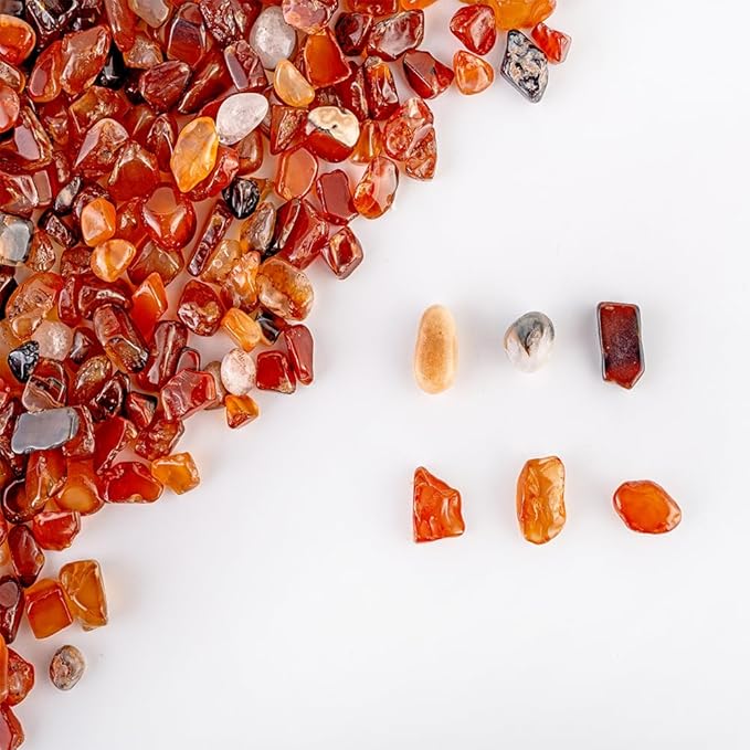 Decorative Polished Rocks, Gravel Rocks Crushed Crystal Mixed Color Stones for Plant Flower Pots Succulents Cactus Plant Vase Filler Aquariums Gravel DIY Craft (2.2 LBS, Brown)
