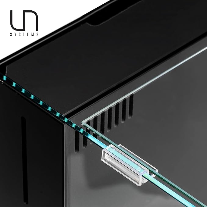 Ultum Nature Systems Tank Lids - Ultra Clear Frameless Aquarium Cover for Rimless Glass Tanks - 45A Dual AIO (Lid + Clips)