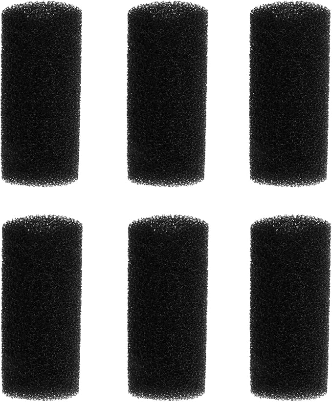Bilindasly 6PCS Pre Filter Sponge Aquarium Filter Intake Cover Aquarium Filter Sponge Foam Rolls Accessories for Aquarium Fish Tank, Small Hole