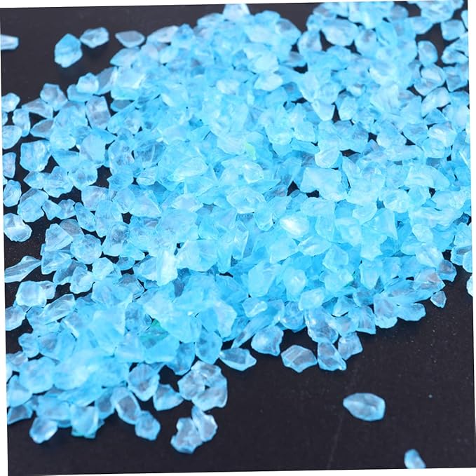 GARVALON 2pcs Colored Glass Sand for Landscapes and Aquariums Decorative Sand for Fish Tanks and Craft Projects