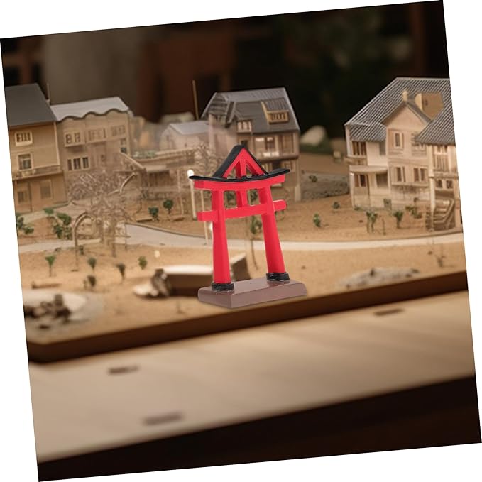 Mini Japanese Gate Ornament for Aquarium Decor Micro-Landscape Sculpture for Home Decoration Unique Sand Table Accessory Elegant for Friends and Family