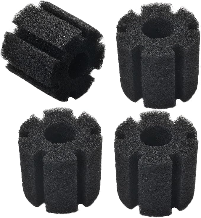 AQUANEAT Aquarium Sponge Filter Replacement, Fish Tank Foam Replacement,4 Packs (Middle up to 20Gal)