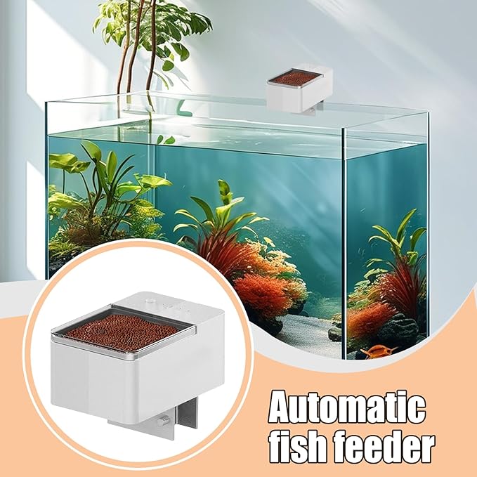 Automatic Aquarium Fish Feeder | Vacation Programmable Feeder, Accurate and Versatile Feed for and Granulated Food