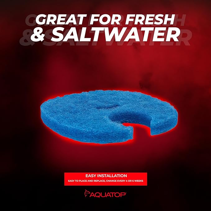 Aquatop Replacement Coarse Filter Sponge for Aquarium Filters RCP-CF300 – Enhanced Mechanical Filtration – Easy to Use and Install