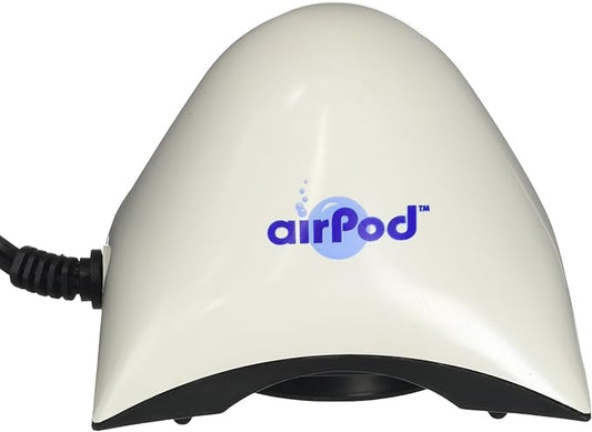 Penn Plax Air Pod Aquarium Air Pump Ultra Quiet Compact Dome Shape Dual Air Output | Multiple Size Options