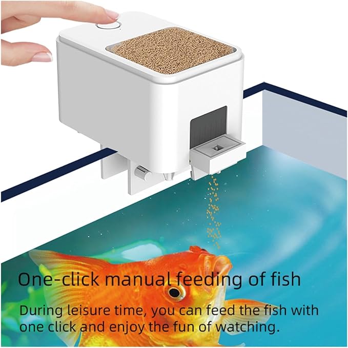 Automatic Fish Feeder Aquarium Goldfish Feeder 100ML Large Capacity Smart Timing Fish Feeder APP Remote Control For Beginnners DIY Use