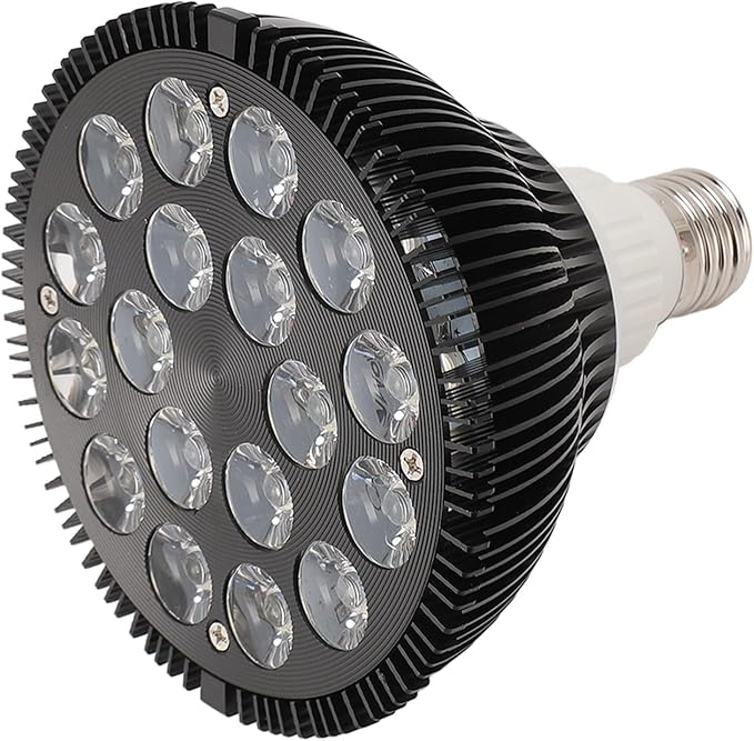 LED Aquarium Lights Bulb, 18W Saltwater Aquarium Light, Aquarium Plant Lights Fish Tank Bulb with 6 Band Full Spectrum, Fish Tank Light for Fresh Water Light Multi Color,