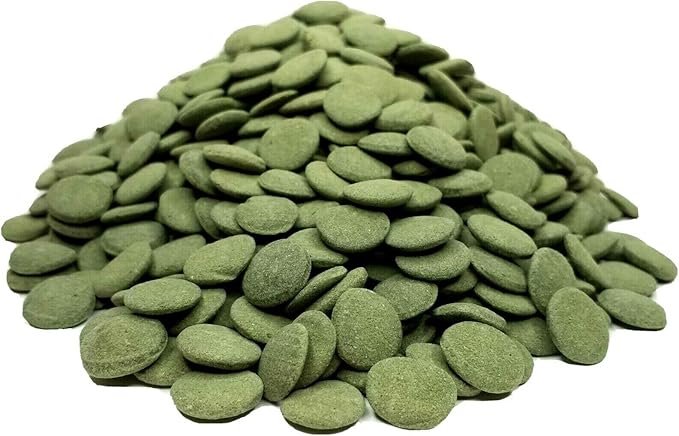 12mm 1/2" Sinking Wafers of Algae & Spirulina Ideal for Plecos, Bottom Fish, Catfish, Shrimp, Snails, Crayfish, All Herbivorous & Omnivorous Tropical Fish...AFI Wafers..1/2-lb