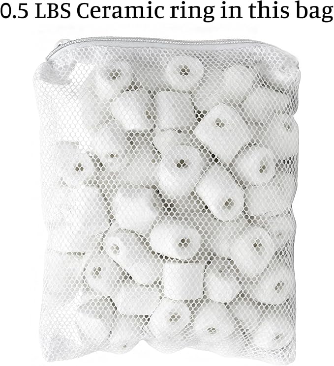 4 x 6 inch Mesh Filter Bags, 10 Pcs Reusable Bags with Zipper, Aquarium Filter Media Bag, Reusable Mesh Bags for Fish Tank Aquarium Filters