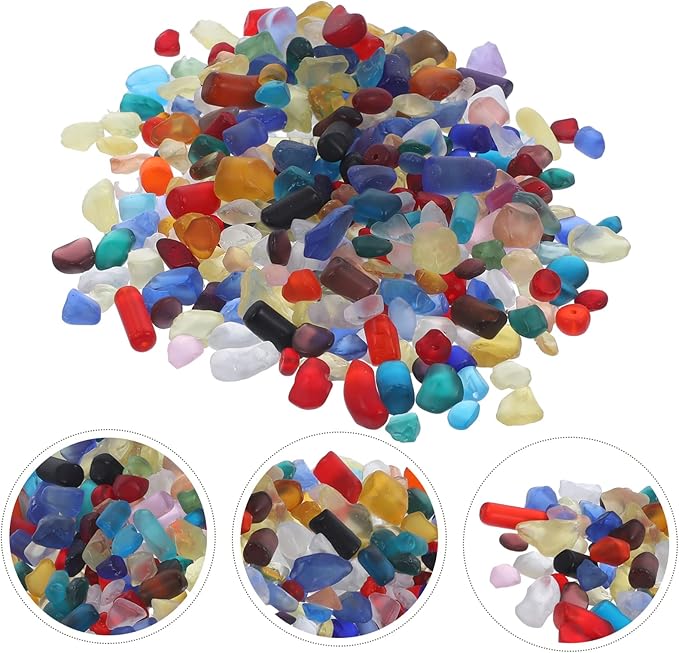 Happyyami 1set Natural Polished Decorative Stones for Fish Tanks Aquarium Gravel for Freshwater Saltwater Safe for for Terrariums and Planters