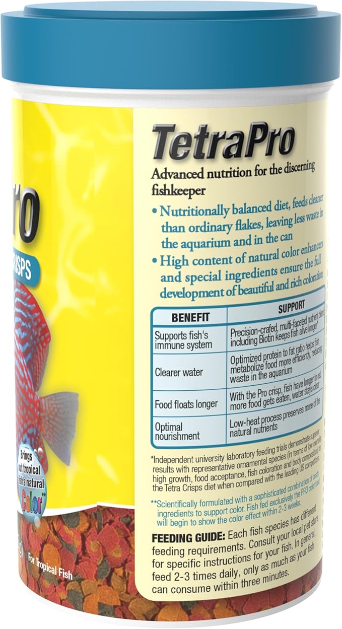 Tetra 77079 TetraPRO Color Crisps for Fishes, 2.65 oz (Pack of 2)