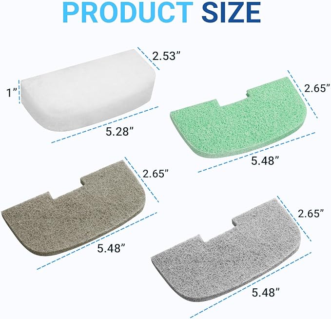 Canister Filter Maintenance Kit for Fluval 107 207 Canister Filter, Aquarium Filter Maintenance Kit 106 206 Pads