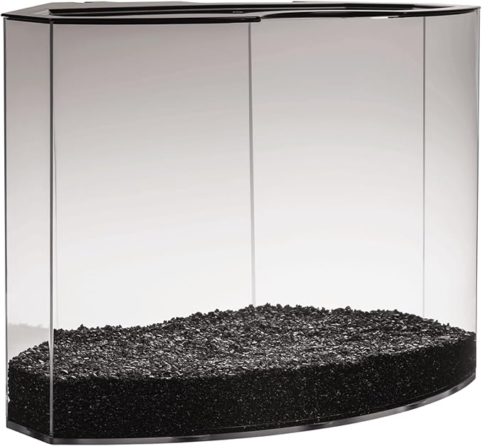 GloFish Crescent Aquarium Kit 5 Gallons, Includes Hidden Blue LED Light And Internal Filter