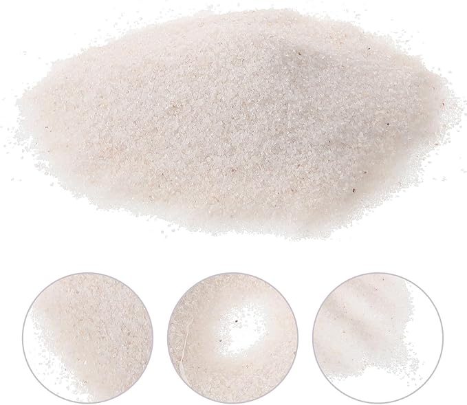 Decorative Aquarium Gravel White Sand 500g X 2 Multi-Function Fish Tank Stones for Outdoor Garden Landscaping and Planter Filling