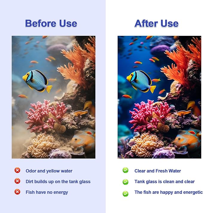 12-Pack Large Aquarium Filter Cartridges, Compatible with Whisper Bio-Bag & Power Filters 20i/40i/IQ20-60/PF20-60 (200/350 Models), for Clear & Healthy Tank Water