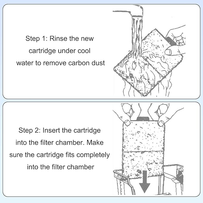 lasuroa Filter Cartridges Compatible with Topfin Top Fin EF-S & BF5 BETTAFLO, 3.7x2.1 Inch Fish Tank Filter Cartridge Replacement for Aquarium Water Filtration (EF-S, 9)