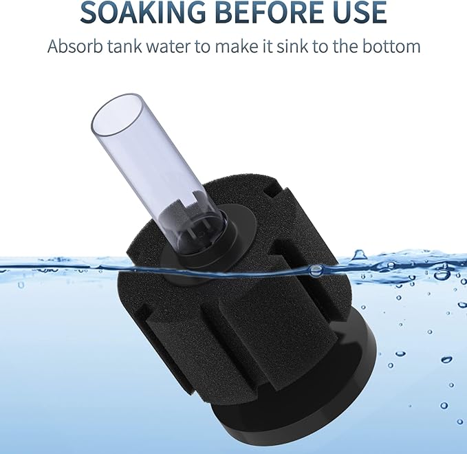 Pawfly Aquarium Bio Sponge Filter Quiet Betta Fry Shrimp and Small Fish Foam Filter for Fish Tank up to 30 Gallons, 3 Pack