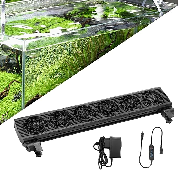 Generic Aquarium Chiller,Water Chiller Cooling Fan,Fish Tank Cooling Fan System,Fish Tank Fan,Hydroponic Cooling Machine for Salt Fresh Water, 6