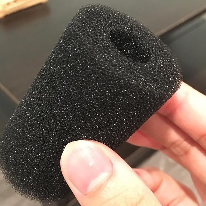 Bilindasly 6PCS Pre Filter Sponge Aquarium Filter Intake Cover Aquarium Filter Sponge Foam Rolls Accessories for Aquarium Fish Tank, Small Hole