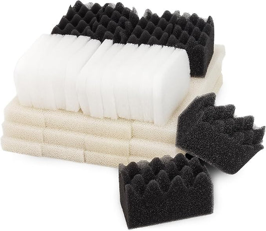 Value Pack of Foam Filters and Polishing Pads Set Fit for Fluval 404, 405,406 (Pack of 30)