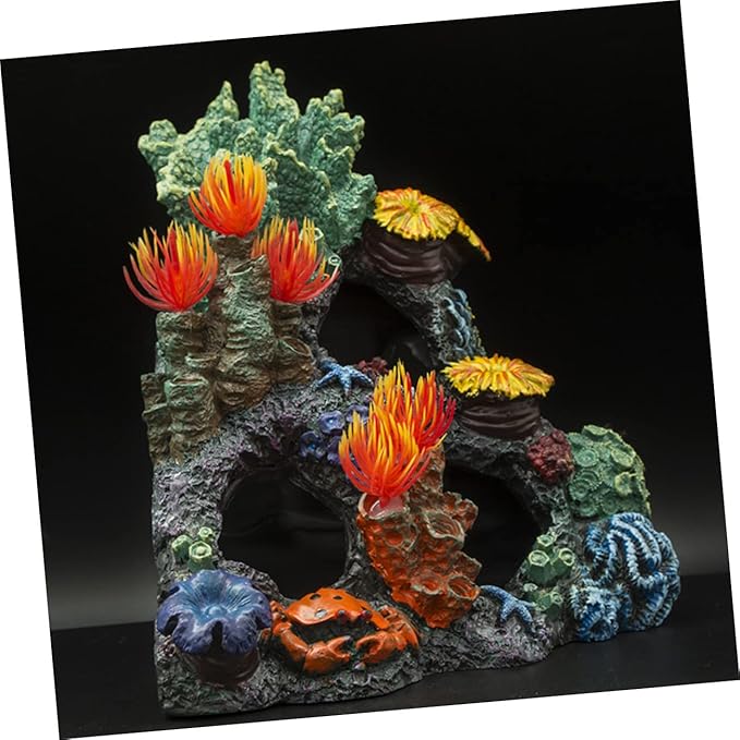 DOITOOL Fish Tank Coral Ornaments Aquarium Decorations Artificial Landscape Pieces Unique Design for