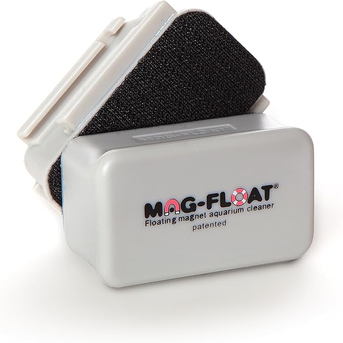 Mag-Float Small Glass Floating Algae Scraper 30 | Magfloat Magnetic Fish Tank Cleaner | Magnet Scrubber Brush Cleaning Tool for Aquarium