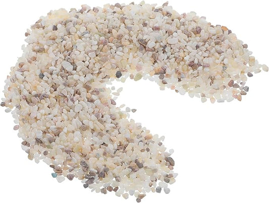 Kichvoe Aquarium Gravel Fish Tank Sand Natural Polished Decorative Rocks 1kg Freshwater Substrate for Fish Tank Decorations