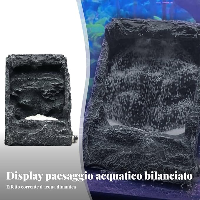 predolo Aquariums Cascading Sand Landscape Realistic Rock Formation Fishes Tanks Rockery Waterfall Stable Flat Bottom Cascading Sand Rockery