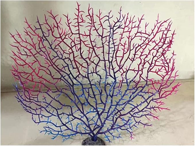 Lily Brown Artificial Coral Branch Faux Coral Aquariums Ornament Fish Tanks Landscape Sea Fan Coral Decorations Artificial Coral Branch