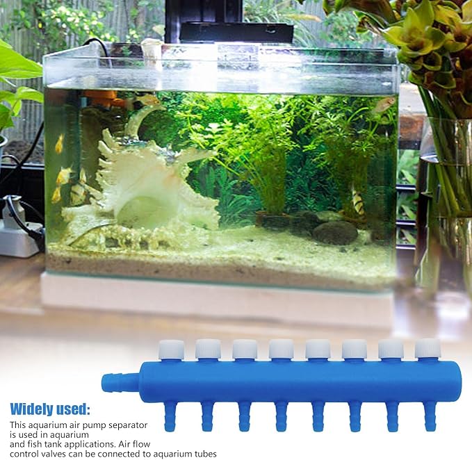 Fish Tank Air Valve – Multi Way Air Flow Controller, Aquarium Airline Tube Splitter | Adjustable Tube Joiner Systems For Aquascapings, Bubble Stones, Tank Filters, Aeration Lines And Water Systems