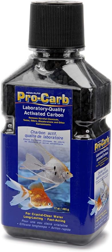 Penn-Plax Pro-Carb Contains Activated Carbon for Crystal Clear, Healthy Aquarium Water, 17-Ounce