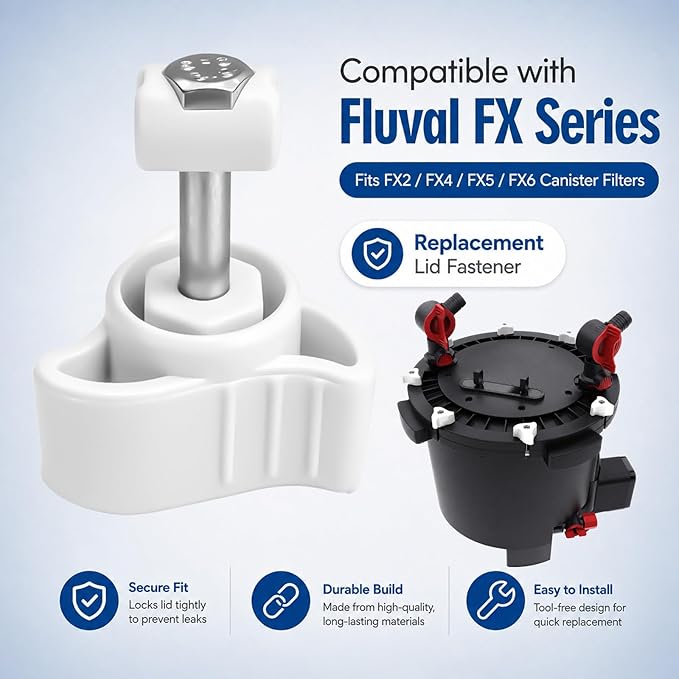 Lid Fastener Replacement Part Compatible with Fluval FX2 FX4 FX5 FX6 Canister Filters Fasteners
