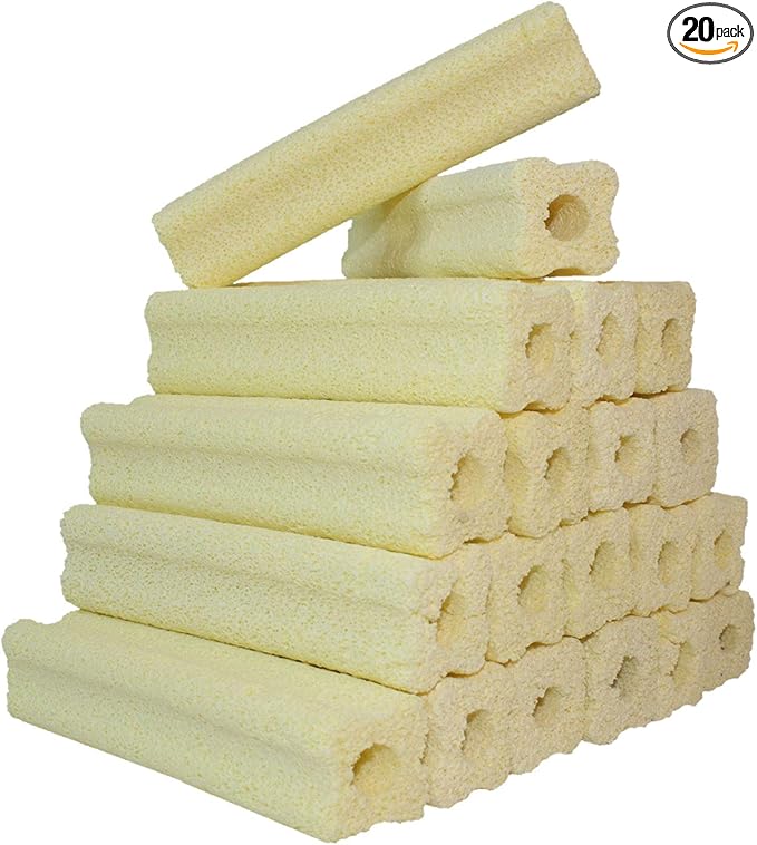 PINVNBY 20 Pcs 6.2-Inch Large Aquarium Filter Media Fish Tank Ceramic Media for Sump Canister Filter,Bakki Showers Filter,Trickle Filter,Aquaculture and Koi Ponds