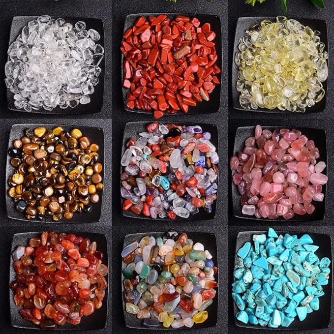 50/100g Natural Stones Gravel Crystals Chip Quartz Minerals Reiki Healing Tumbled Agates Specimen Gemstones Home Aquarium Decor (Color : Golden Sand, Size : 100g)