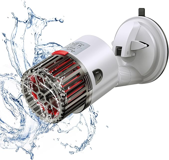 Pawfly Aquarium Wave Maker for Fish Tanks up to 150 Gallons 2000 GPH Adjustable Circulation Pump with Strong Suction Cup Base Submersible Power Head Water Pump for Freshwater and Marine Aquariums