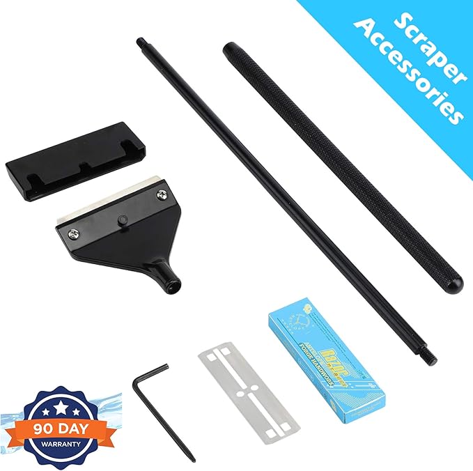 Pronetcus Algae Scraper for Glass Aquariums, Fish Tank Cleaner, Aquarium Algae Scrapers with 10 Stainless Steel Blades.
