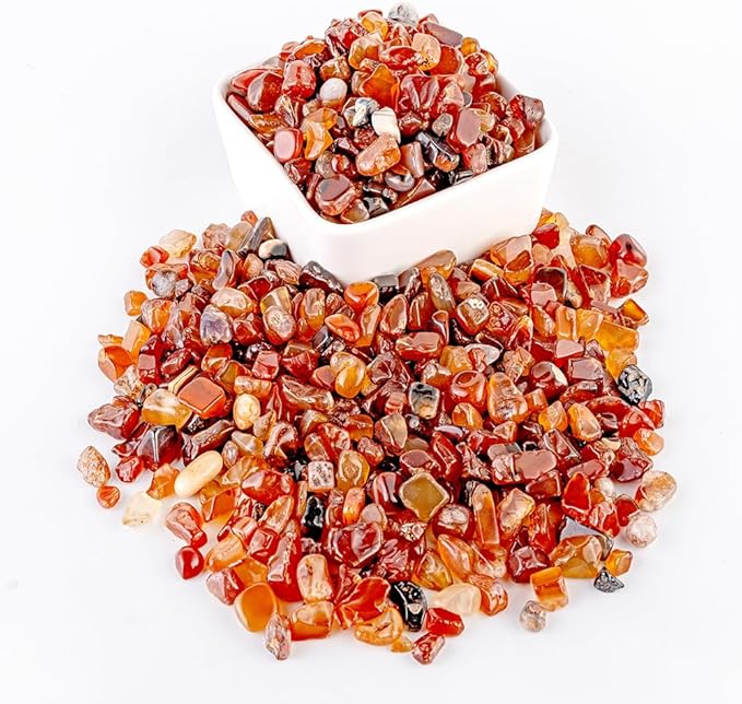 Decorative Polished Rocks, Gravel Rocks Crushed Crystal Mixed Color Stones for Plant Flower Pots Succulents Cactus Plant Vase Filler Aquariums Gravel DIY Craft (2.2 LBS, Brown)
