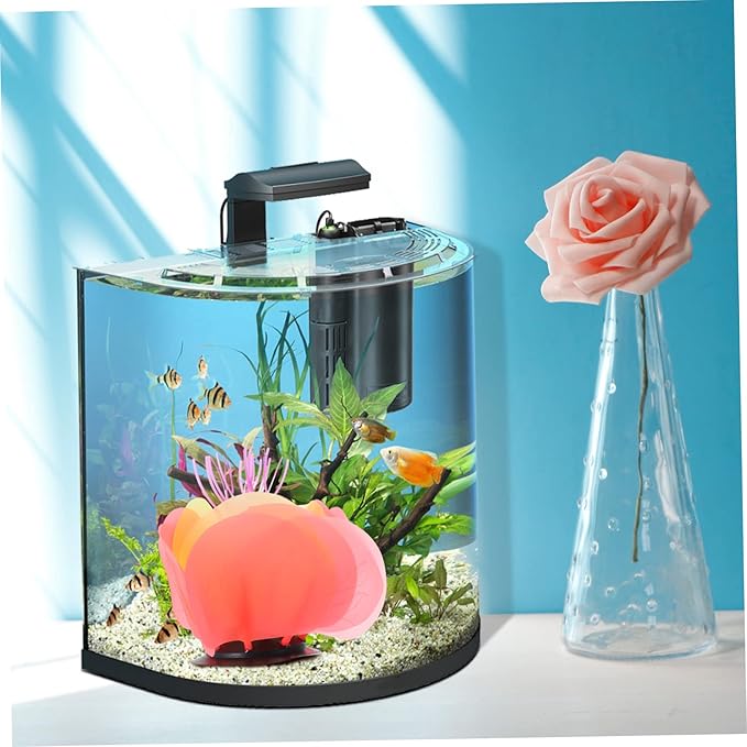 MERRYHAPY Artificial Silicone Coral Decoration for Fish Tank Glowing Water Grass Ornament Aquarium Accessory for Natural Aquatic Landscapes