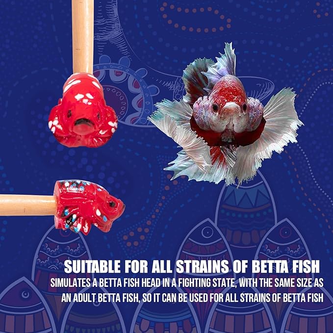 KOIKA Fish Training Stick Toys Fish Tank Decor Betta Training Wand (Fish Training Wand)