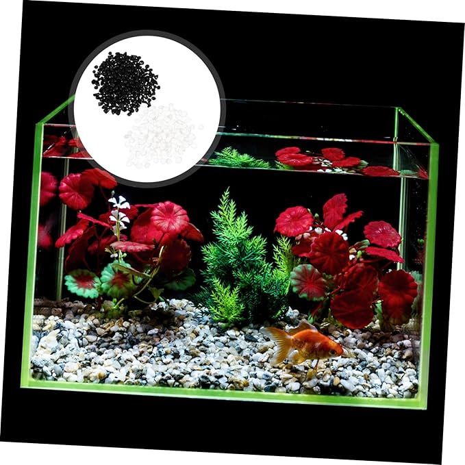 Aquarium Bottom Sand Fish Tank Decorative Stone Large Ornament Natural Rainstone Non-Fading for Freshwater Aquarium