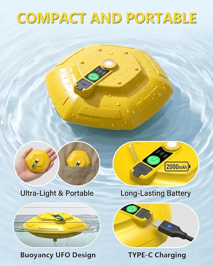 Aerator for Fish Live Minnows Bucket Bait with Fishing Floats Tank Air Bubbler Rechargeable Floating Pump Cooler Basket Portable Well Continuous Oxygen Faucet Tanks Bubble
