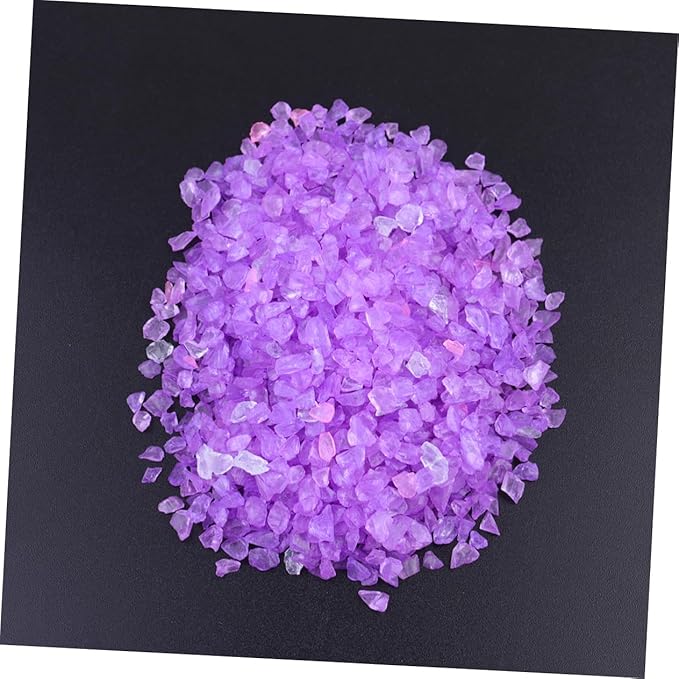 Unomor 2pcs Colored Glass Decorative Sand for Landscape Bottles Colored Sand for Fish Tank Aquariums Crafts Safe for Fish Versatile Home Decor