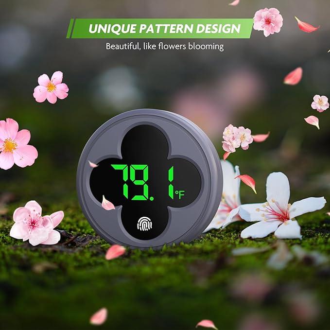PAIZOO Aquarium Thermometer Digital, LED Fish Tank Thermometer Wireless Accurate Temperature Gauge to ±0.9℉, Aquarium Accessories for Fish Tank, Betta, Axolotl Tank or Aquatic, Replaceable Battery