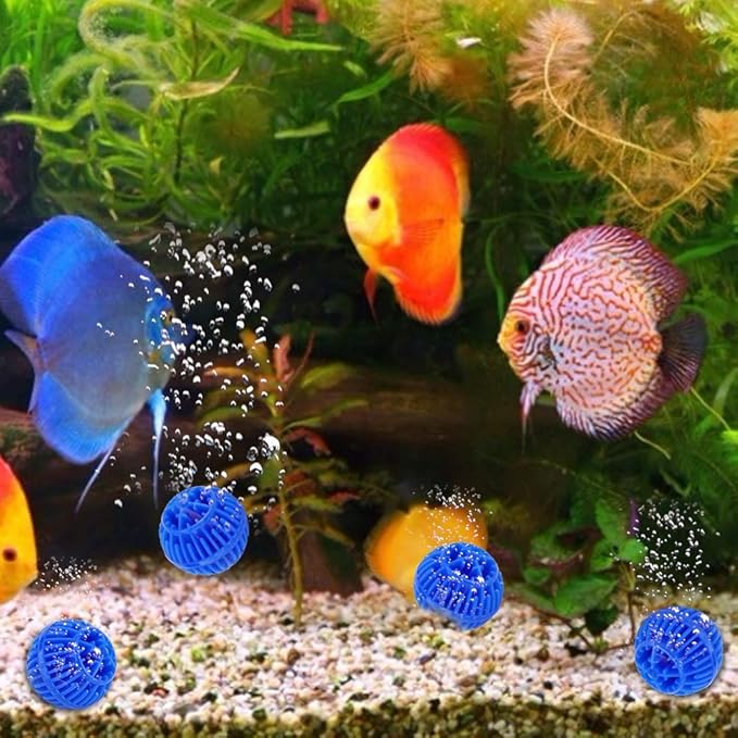 Balls Filter Media, Aquarium Filter Ball 500ml Reusable Freshwater Seawater for Aquarium and Pond Filter Media