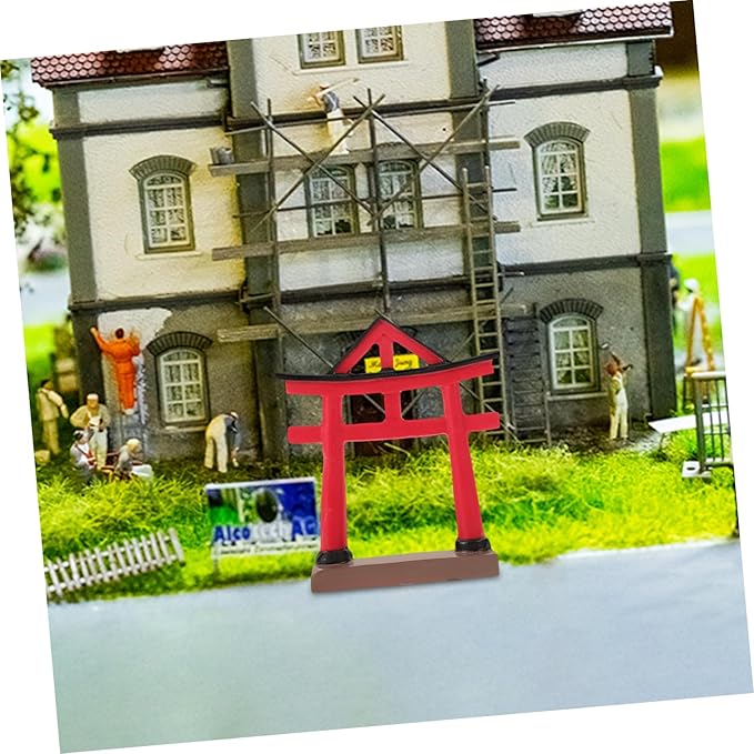 Mini Japanese Gate Ornament for Aquarium Decor Micro-Landscape Sculpture for Home Decoration Unique Sand Table Accessory Elegant for Friends and Family