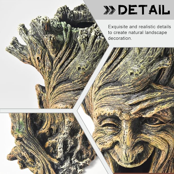 Fish Tank Accessories-Hollow Tree Trunk Aquarium Decorations Disney Aquarium Decorations for Betta Hideout Caves Large Aquarium Décor Thematic Ornaments