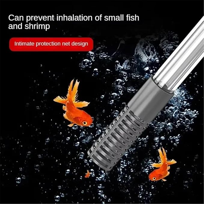 Fish Tank Siphon Vacuum Gravel Water Exchanger,Aquarium Sand Cleaning and Water Changing Cleaning Kit(Upgrade-1.7m)